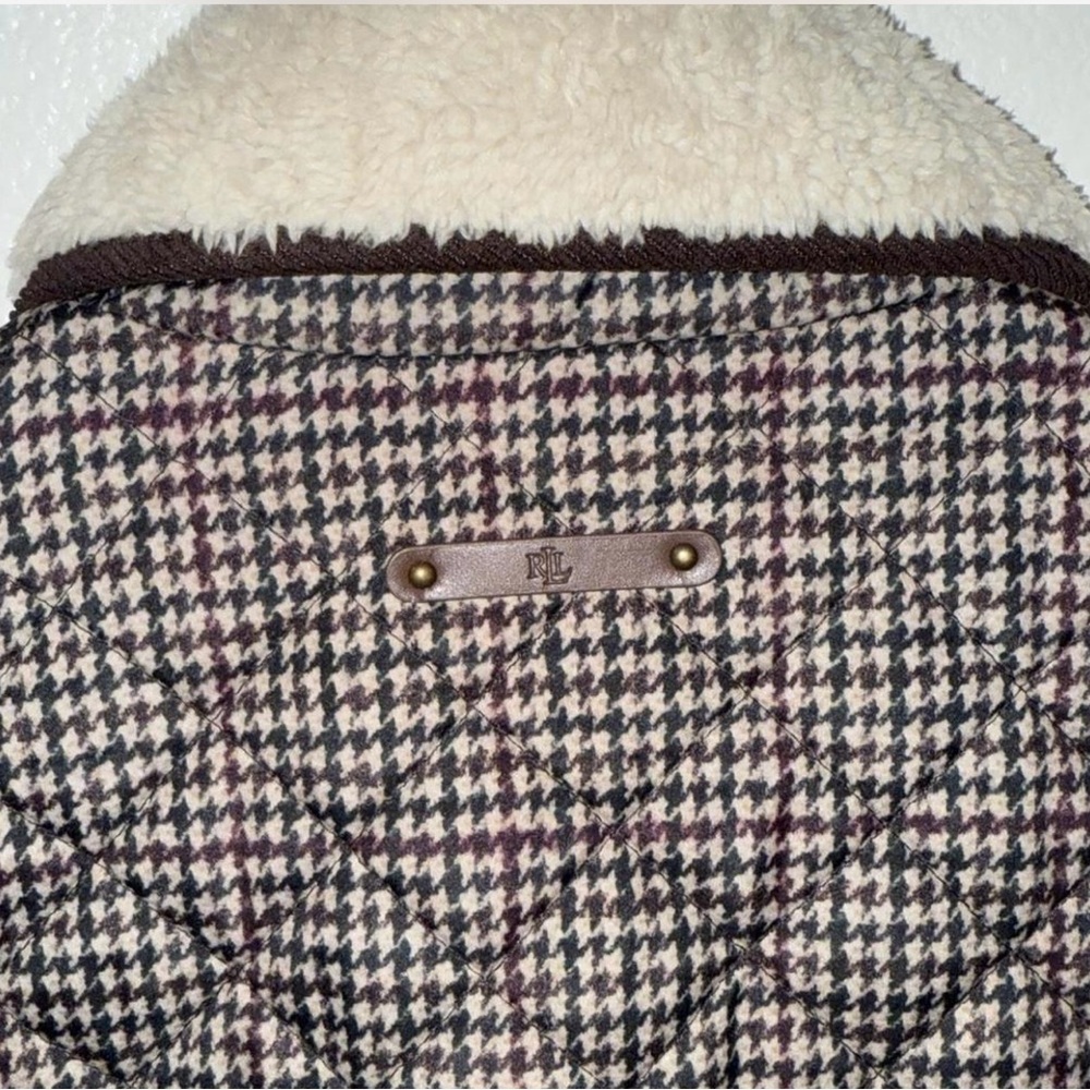 Ralph Lauren Women's Quilted Jacket with Cream Collar XS %100 Wool - Picture 6 of 10